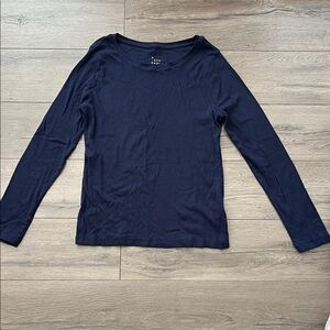 A New Day Women's Navy Long Sleeve Top